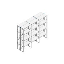 Voordeelrij Nedcon SF Legbordstelling 2500x3030x800mm hxbxd 4 niveaus Metaal Verzinkt 80kg Dubbel