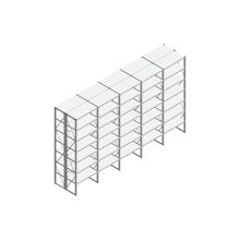 Voordeelrij Nedcon SF Legbordstelling 3000x5030x1000mm hxbxd 7 niveaus Metaal Verzinkt 80kg Dubbel