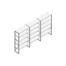 Voordeelrij Nedcon SF Legbordstelling 2000x3930x500mm hxbxd 5 niveaus Metaal Verzinkt 60kg Enkel