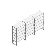 Voordeelrij Nedcon SF Legbordstelling 2000x3930x600mm hxbxd 6 niveaus Metaal Verzinkt 60kg Enkel