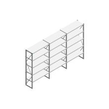 Voordeelrij Nedcon SF Legbordstelling 2200x3930x500mm hxbxd 5 niveaus Metaal Verzinkt 60kg Enkel