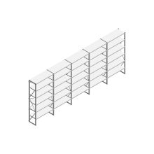 Voordeelrij Nedcon SF Legbordstelling 2500x6530x500mm hxbxd 6 niveaus Metaal Verzinkt 60kg Enkel