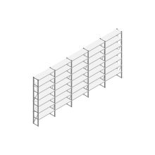 Voordeelrij Nedcon SF Legbordstelling 3000x6530x400mm hxbxd 7 niveaus Metaal Verzinkt 65kg Enkel