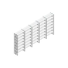 Voordeelrij Nedcon SF Legbordstelling 3000x6530x600mm hxbxd 7 niveaus Metaal Verzinkt 70kg Dubbel