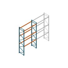 Beginsectie Nedcon Palletstelling 4500x2700x1100mm hxbxd CC11040/1006820 3niveaus 2500kg/niv