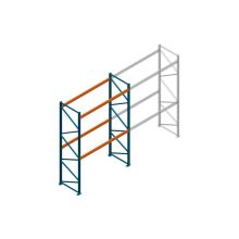 Beginsectie Nedcon Palletstelling 4000x2700x1100mm hxbxd CC11040/1007825 2niveaus 2500kg/niv