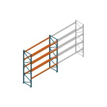 Beginsectie Nedcon Palletstelling 4000x3600x1100mm hxbxd CC13050/1007825 4niveaus 2650kg/niv