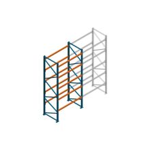 Beginsectie Nedcon Palletstelling 4000x1825x1100mm hxbxd CC09040/1007825 5niveaus 2750kg/niv
