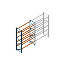 Beginsectie Nedcon Palletstelling 4000x2700x1100mm hxbxd CC11040/1007825 5niveaus 2500kg/niv