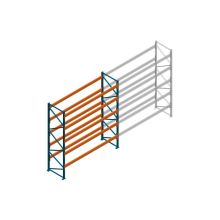 Beginsectie Nedcon Palletstelling 4000x3600x1100mm hxbxd CC15050/1007825 5niveaus 3850kg/niv