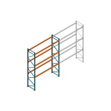 Beginsectie Nedcon Palletstelling 5500x3600x1100mm hxbxd CC13050/1007825 3niveaus 2650kg/niv