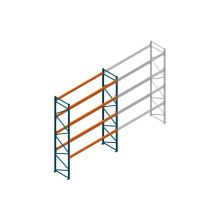 Beginsectie Nedcon Palletstelling 5500x3600x1100mm hxbxd CC13050/1007825 4niveaus 2650kg/niv