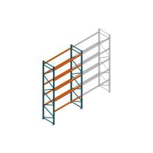 Beginsectie Nedcon Palletstelling 5500x2700x1100mm hxbxd CC13040/1007825 5niveaus 3150kg/niv