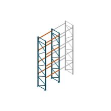 Beginsectie Nedcon Palletstelling 6000x1825x1100mm hxbxd CC09040/1007825 4niveaus 2750kg/niv