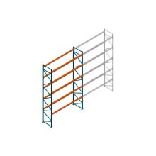 Beginsectie Nedcon Palletstelling 6000x3600x1100mm hxbxd CC13050/1007825 5niveaus 2650kg/niv