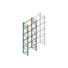 Beginsectie Nedcon Palletstelling 6500x1825x1100mm hxbxd CC09040/1007825 5niveaus 2750kg/niv