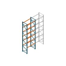 Beginsectie Nedcon Palletstelling 6500x1825x1100mm hxbxd CC09040/1007825 6niveaus 2750kg/niv
