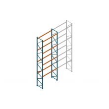 Beginsectie Nedcon Palletstelling 8000x2700x1100mm hxbxd CC11040/1007825 4niveaus 2500kg/niv