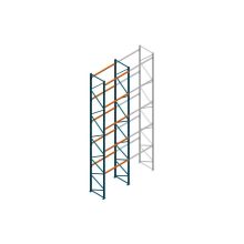 Beginsectie Nedcon Palletstelling 8000x1825x1100mm hxbxd CC09040/1007825 5niveaus 2750kg/niv