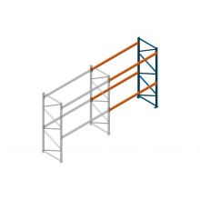 Aanbouwsectie Nedcon Palletstelling 3000x2700x1100mm hxbxd CC13040/1006820 2niveaus 3800kg/niv