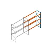 Aanbouwsectie Nedcon Palletstelling 3000x2700x1100mm hxbxd CC13040/1006820 3niveaus 3800kg/niv