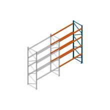 Aanbouwsectie Nedcon Palletstelling 4500x2700x1100mm hxbxd CC11040/1006820 4niveaus 2500kg/niv
