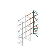 Aanbouwsectie Nedcon Palletstelling 5000x1825x1100mm hxbxd CC09040/1006820 4niveaus 2750kg/niv