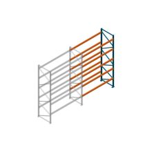 Aanbouwsectie Nedcon Palletstelling 4000x2700x1100mm hxbxd CC13040/1007825 5niveaus 3150kg/niv
