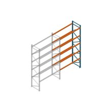 Aanbouwsectie Nedcon Palletstelling 5000x2700x1100mm hxbxd CC11040/1007825 5niveaus 2500kg/niv