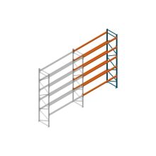 Aanbouwsectie Nedcon Palletstelling 5000x3600x1100mm hxbxd CC13050/1007825 5niveaus 2650kg/niv
