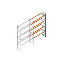 Aanbouwsectie Nedcon Palletstelling 6000x3600x1100mm hxbxd CC15050/1007825 4niveaus 3850kg/niv
