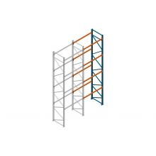 Aanbouwsectie Nedcon Palletstelling 6500x1825x1100mm hxbxd CC09040/1007825 4niveaus 2750kg/niv