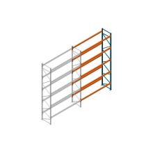 Aanbouwsectie Nedcon Palletstelling 6500x3600x1100mm hxbxd CC13050/1007825 5niveaus 2650kg/niv