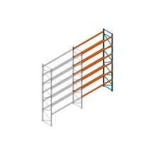 Aanbouwsectie Nedcon Palletstelling 6500x3600x1100mm hxbxd CC15050/1007825 6niveaus 3850kg/niv