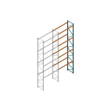 Aanbouwsectie Nedcon Palletstelling 8000x2700x1100mm hxbxd CC11040/1007825 4niveaus 2500kg/niv