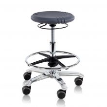 Score werkkruk Opti 2210 met wieltjes en voetenring 52-70cm