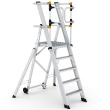 Magazijntrap Wixor opvouwbaar extra veilig 5 treden