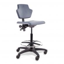 Score werkstoel Spirit 1502 met wieltjes en voetenring 59-84cm