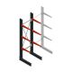 Medium draagarmstelling BR enkelzijdig 2500x750x600mm (hxbxd) 3 niveaus beginsectie 290/arm
