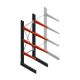 Medium draagarmstelling BR enkelzijdig 2500x750x800mm (hxbxd) 3 niveaus beginsectie 340/arm