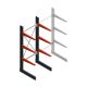 Medium draagarmstelling BR enkelzijdig 2500x1000x800mm (hxbxd) 3 niveaus beginsectie 220/arm