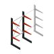Medium draagarmstelling BR enkelzijdig 2500x1250x800mm (hxbxd) 3 niveaus beginsectie 340/arm