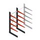 Medium draagarmstelling BR enkelzijdig 2500x1000x1000mm (hxbxd) 4 niveaus beginsectie 275/arm