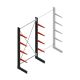 Medium draagarmstelling BR enkelzijdig 3000x1500x600mm (hxbxd) 4 niveaus beginsectie 425/arm