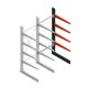 Medium draagarmstelling BR enkelzijdig 2500x1000x1000mm (hxbxd) 4 niveaus aanbouwsectie 275/arm