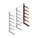 Medium draagarmstelling BR enkelzijdig 3000x1250x800mm (hxbxd) 5 niveaus aanbouwsectie 340/arm