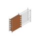 Beginsectie grootvakstelling MP 2250x1850x600mm hxbxd 6 niveaus  RAL2004/Verzinkt 400kg