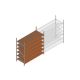 Beginsectie grootvakstelling MP 2500x2400x1000mm hxbxd 6 niveaus  RAL2004/Verzinkt 265kg