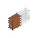 Beginsectie grootvakstelling MP 2000x1850x1000mm hxbxd 5 niveaus  RAL2004/5003/Verzinkt 400kg