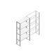 Beginsectie Nedcon SF Legbordstelling 2500x1270x500mm hxbxd 4 niveaus Metaal Verzinkt 60kg Enkel